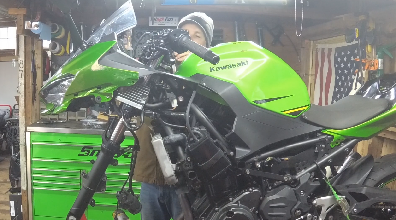 image from Check Out Our Next Video: 2018 Kawasaki Ninja 400 Track Bike Build – Part 1